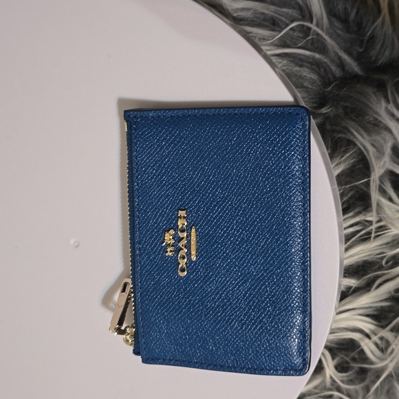 Coach Denim Horse & Carriage Shoulder Tote Bag + Matching Card Wallet Set - Picture 10 of 14